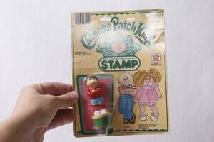 1984 Cabbage Patch Kids Boy w Brown Hair Stamper Self-inking ~ 260514-WH 1370